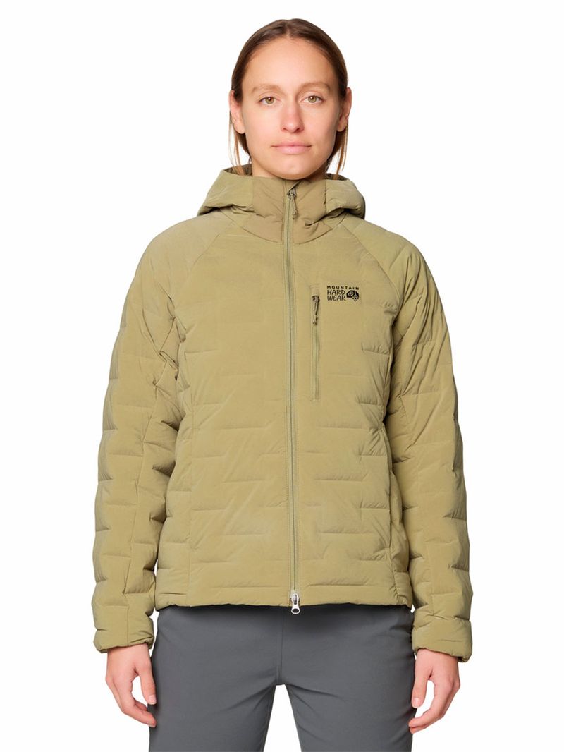 Parka Mujer Stretchdown Hoody Beige Mountain Hardwear