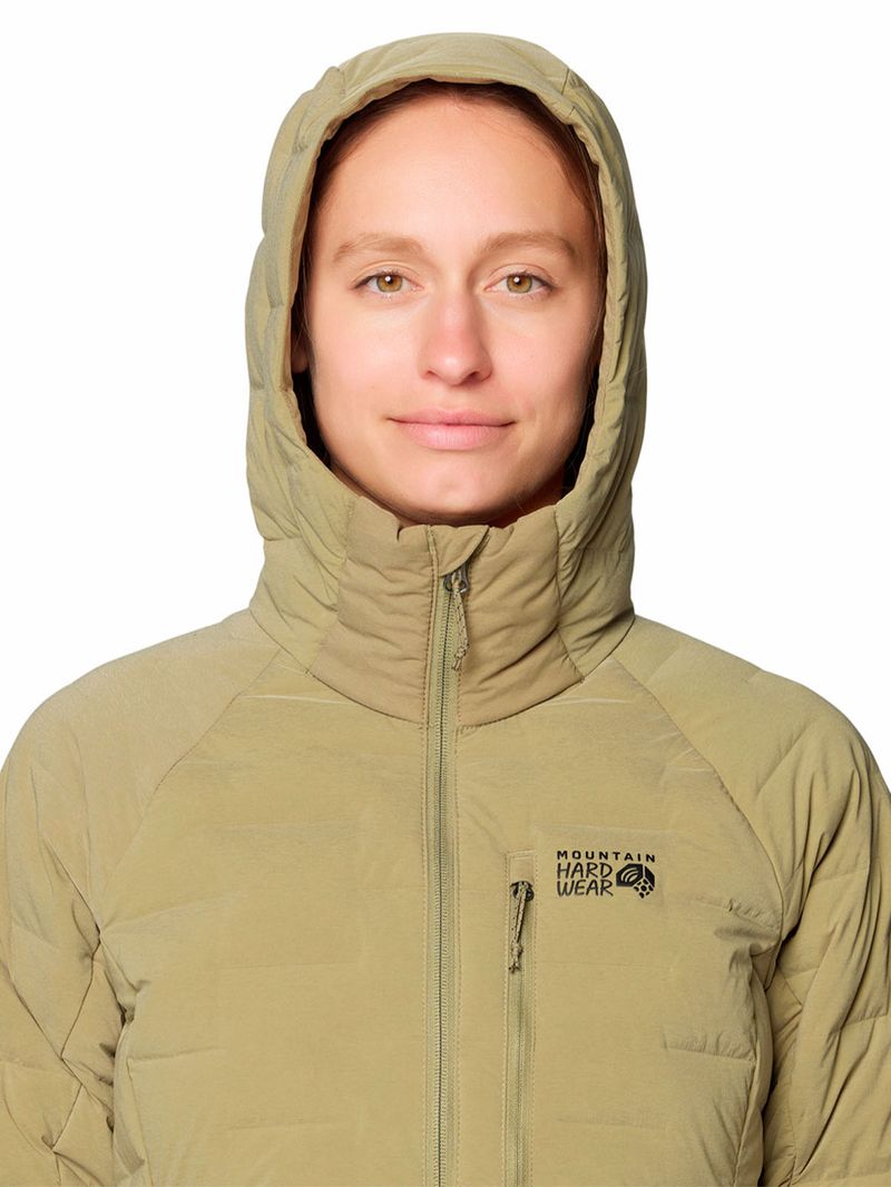 Parka Mujer Stretchdown Hoody Beige Mountain Hardwear