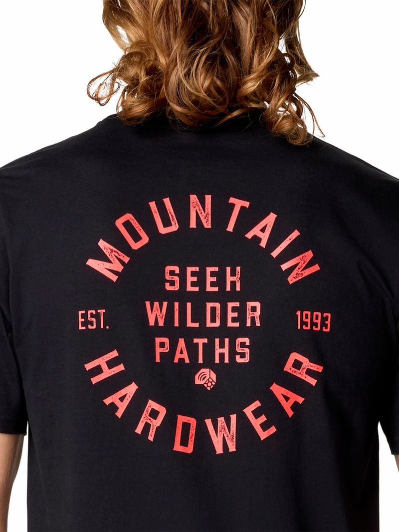 Polera Manga Corta Hombre Circle Negro Mountain Hardwear