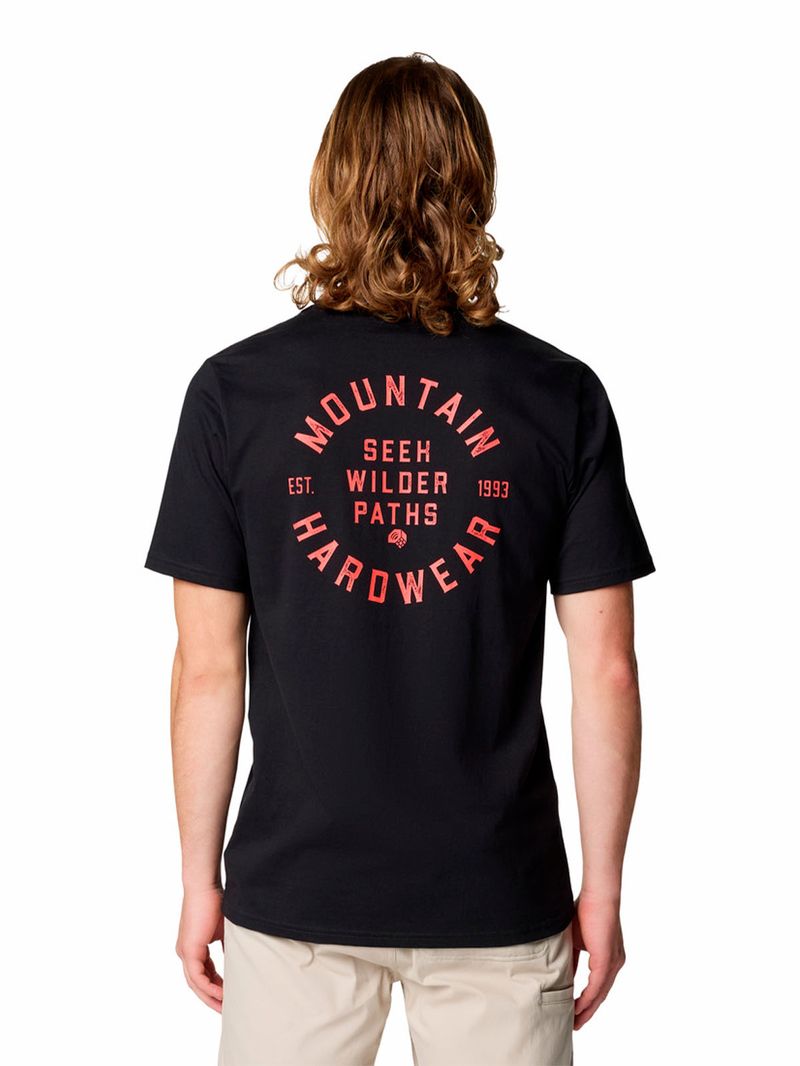 Polera Manga Corta Hombre Circle Negro Mountain Hardwear