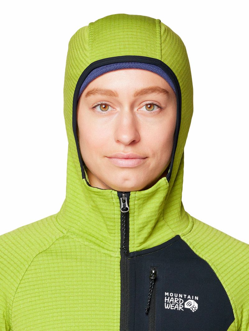Polar Mujer Polartec Power Grid Verde Mountain Hardwear