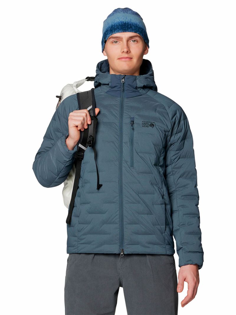 Parka Hombre Stretchdown Hoody Azul Mountain Hardwear