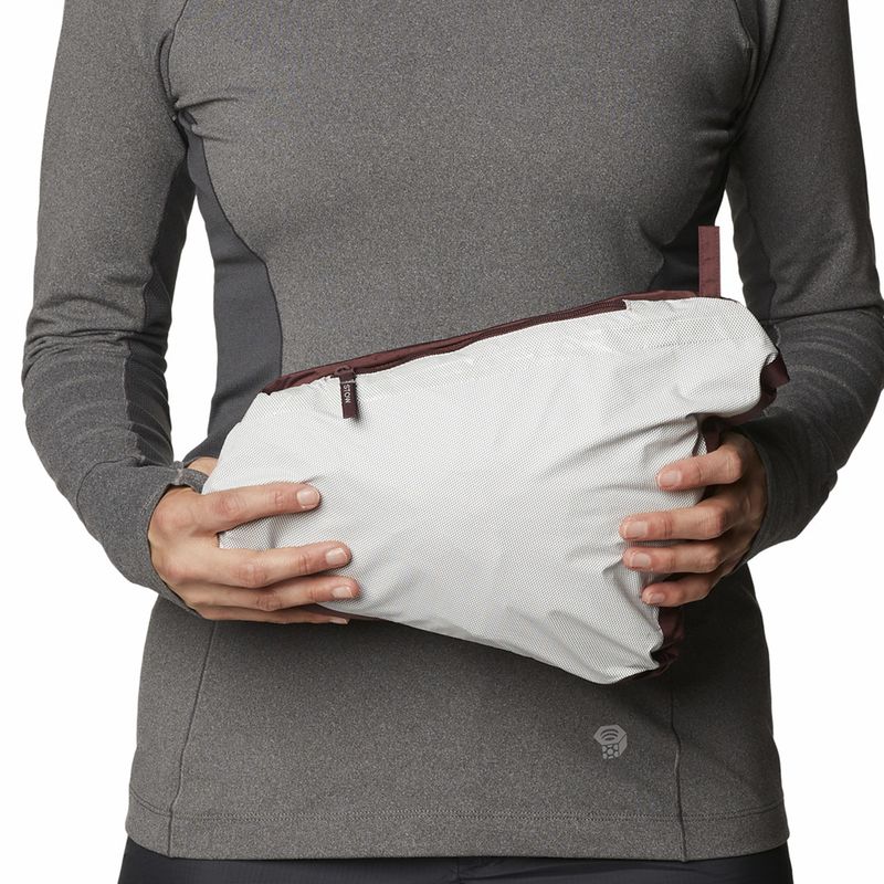 Cortaviento Mujer Acadia Gris Mountain Hardwear