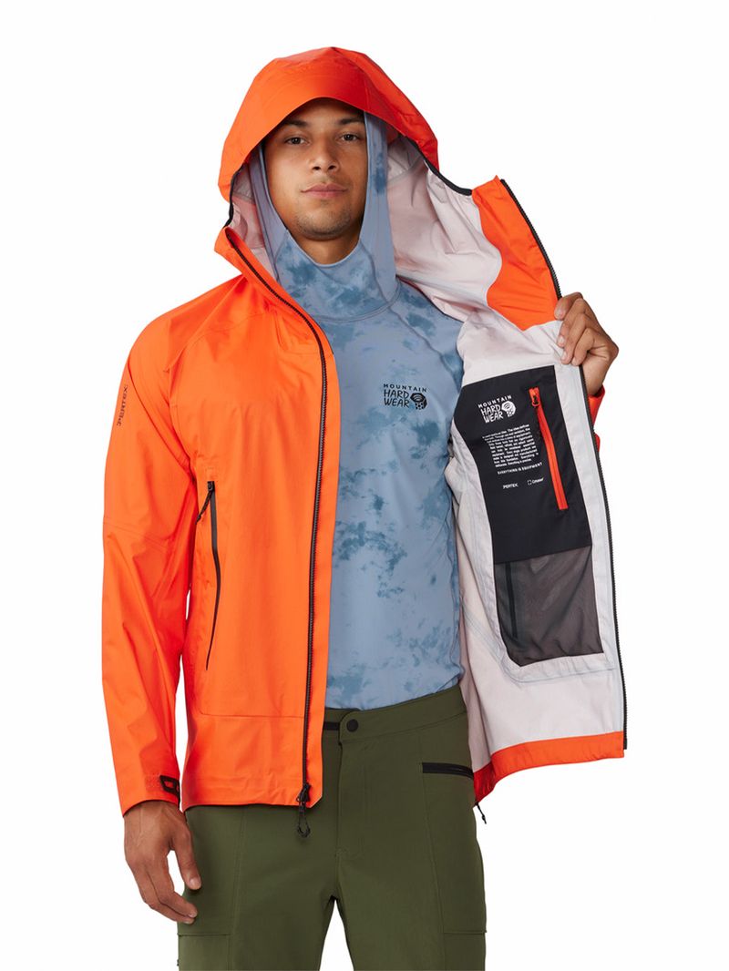 Cortaviento Hombre Premonition Naranjo Mountain Hardwear