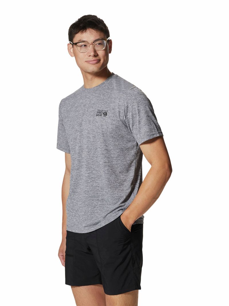 Polera Manga Corta Hombre Sunblocker Gris Mountain Hardwear