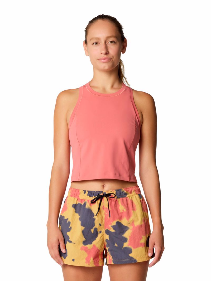 Polera Mujer Stretch Tanklette Café Mountain Hardwear