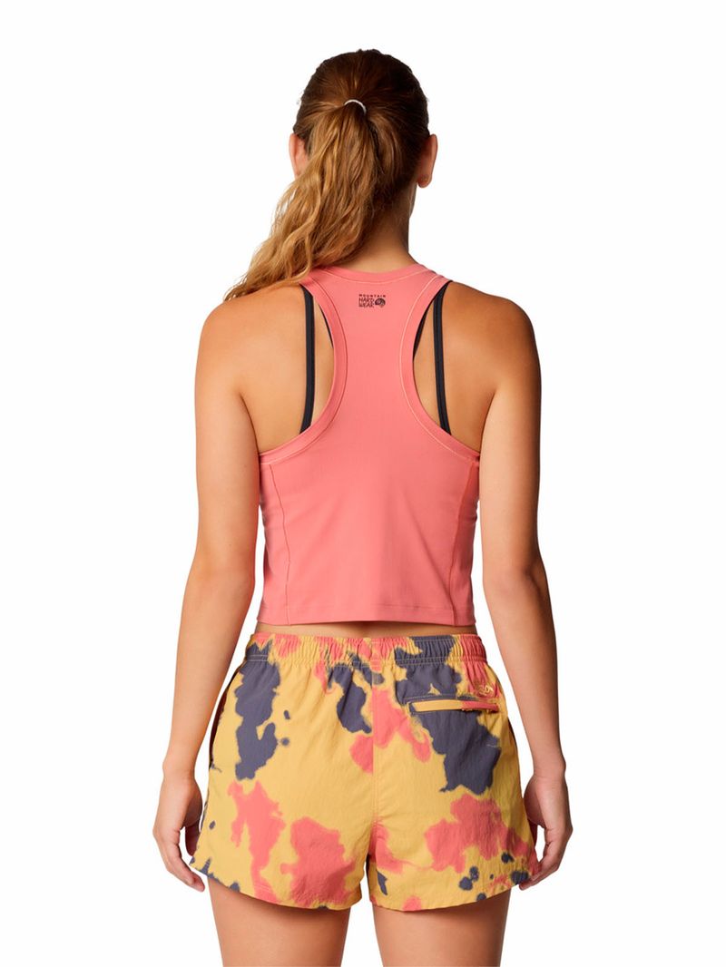 Polera Mujer Stretch Tanklette Café Mountain Hardwear