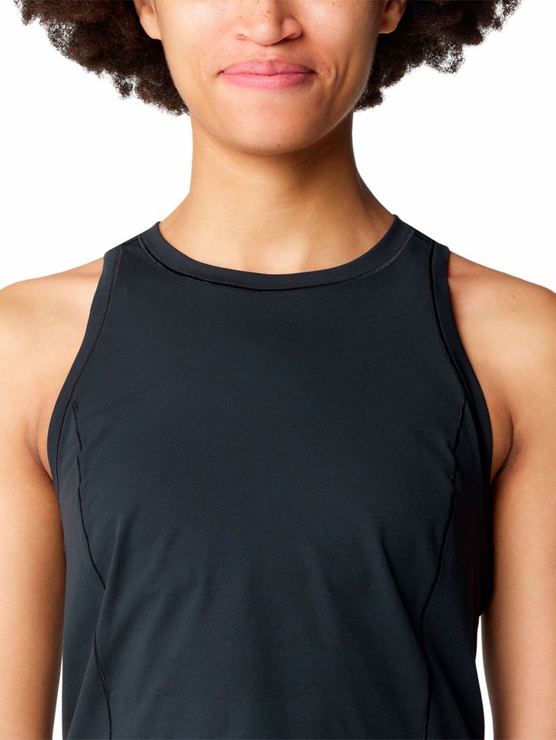 Polera Mujer Stretch Tanklette Negro Mountain Hardwear