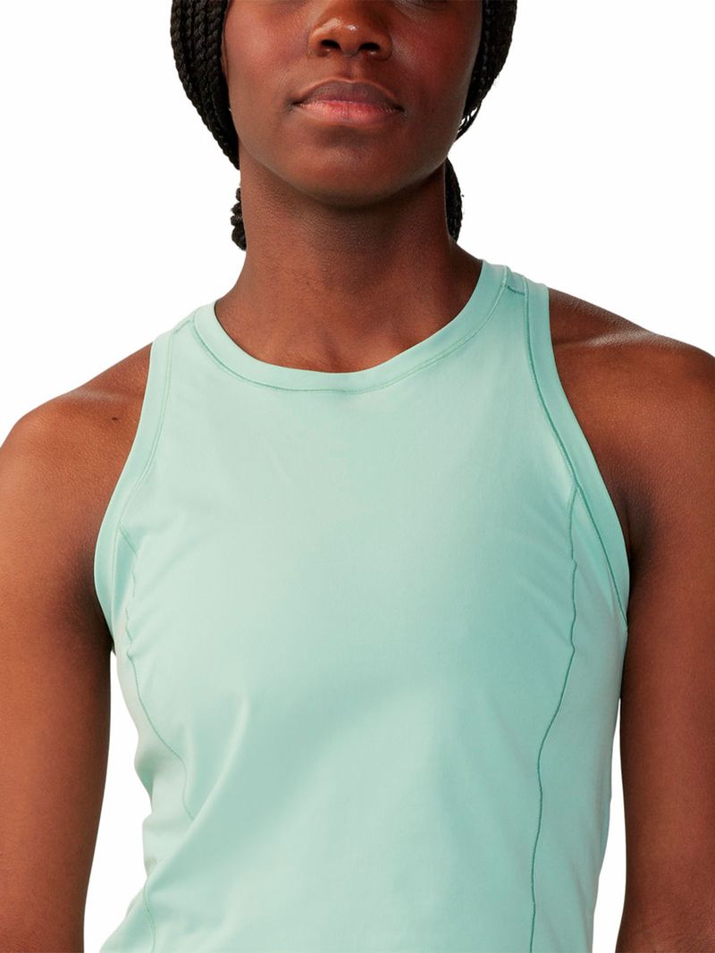 Polera Mujer Stretch Tanklette Verde Mountain Hardwear