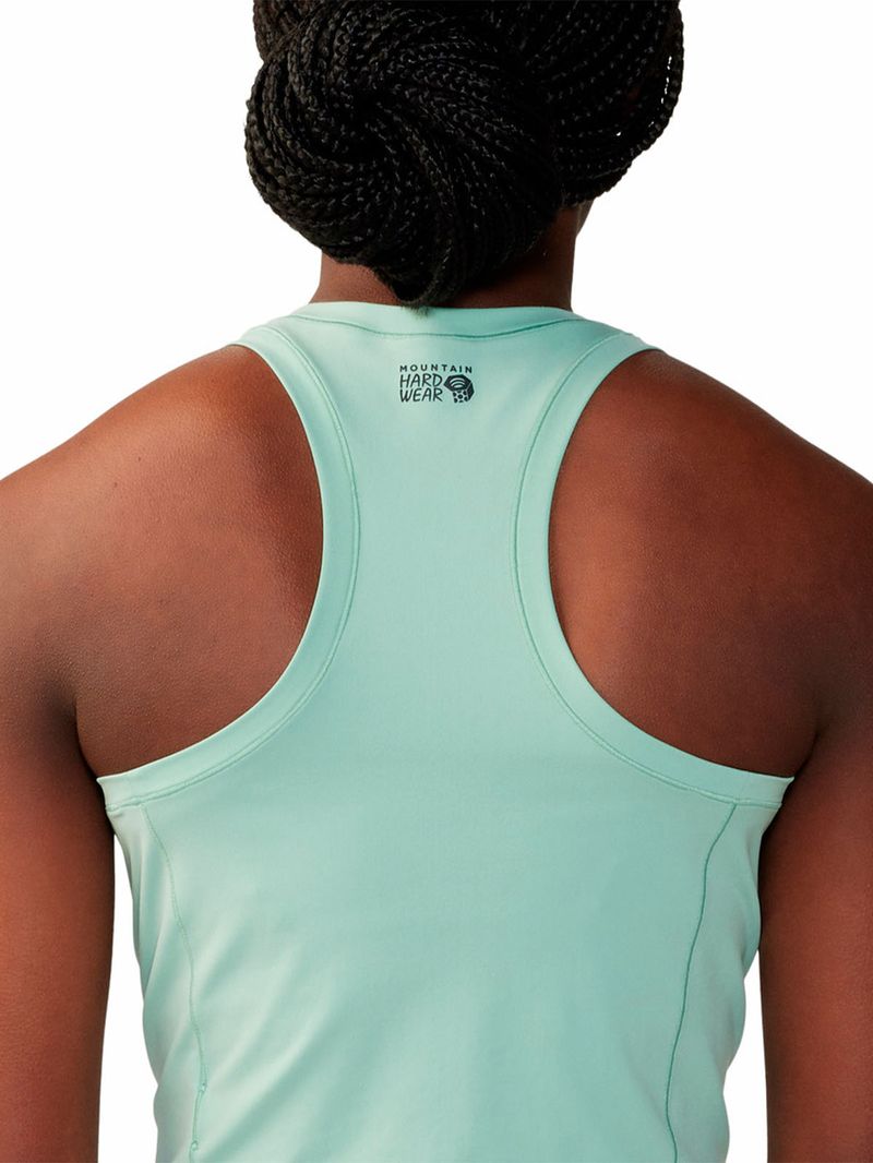 Polera Mujer Stretch Tanklette Verde Mountain Hardwear