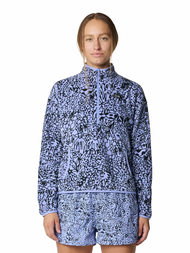 Polar Mujer Microchill Half Zip Blanco Mountain Hardwear