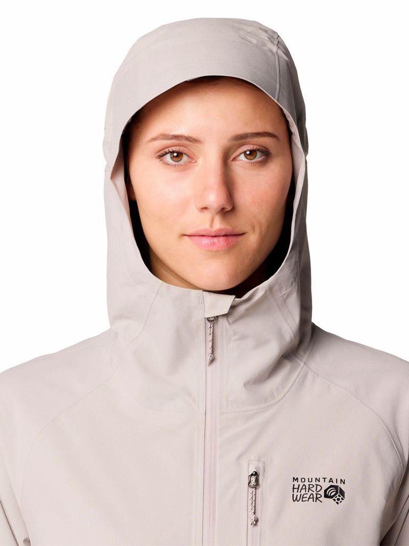Cortaviento Mujer Stretch Ozonic Café Mountain Hardwear