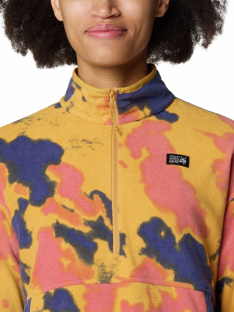 Polar Mujer Microchill Half Zip Amarillo Mountain Hardwear