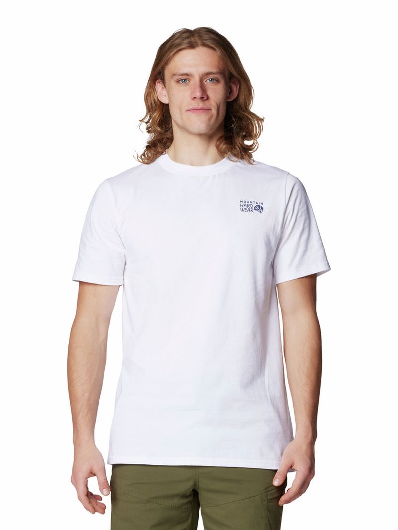 Polera Manga Corta Hombre Mountain Sunset Blanco Mountain Hardwear