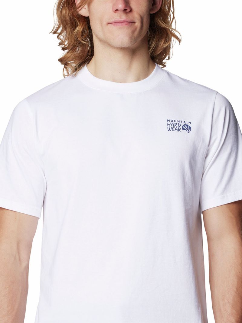 Polera Manga Corta Hombre Mountain Sunset Blanco Mountain Hardwear