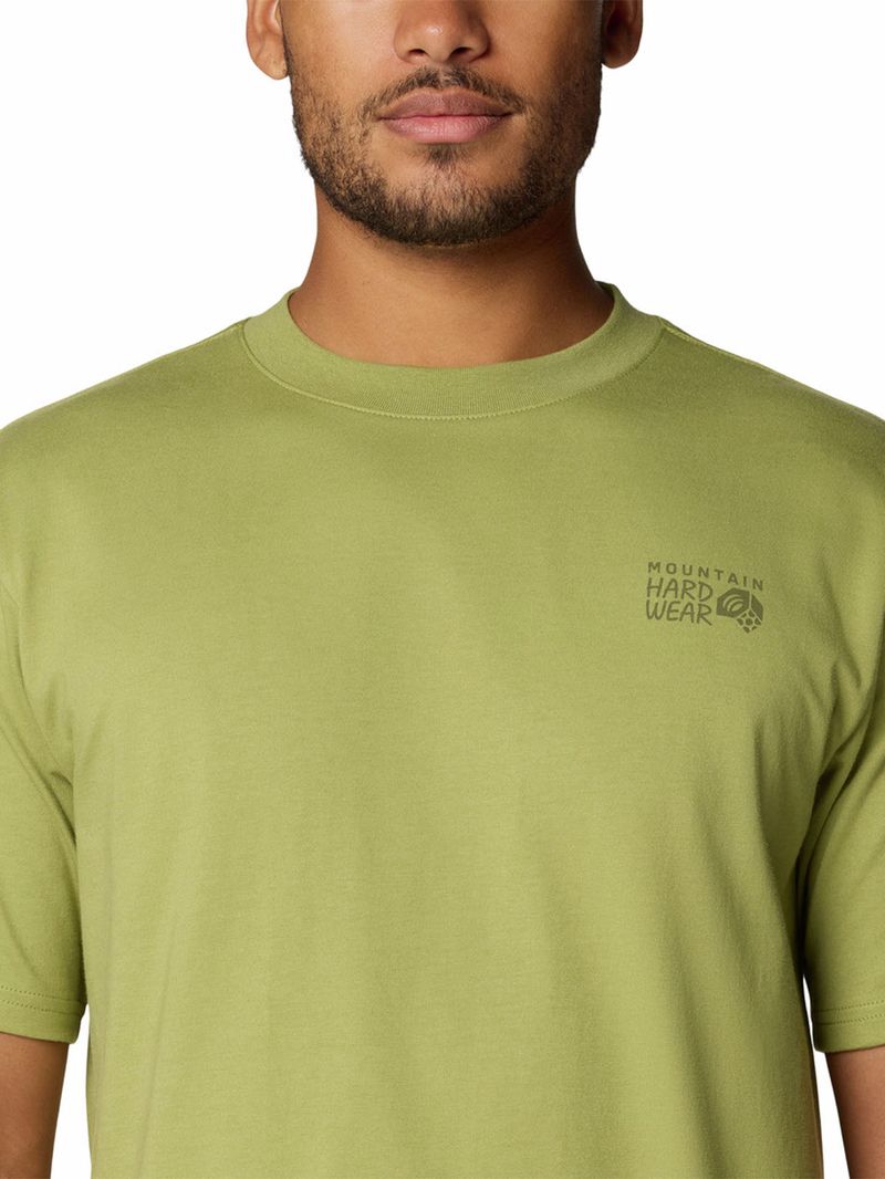 Polera Manga Corta Hombre Mountain Sunset Verde Mountain Hardwear