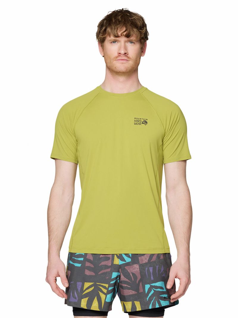 Polera Manga Corta Hombre Crater Lake  Verde Mountain Hardwear