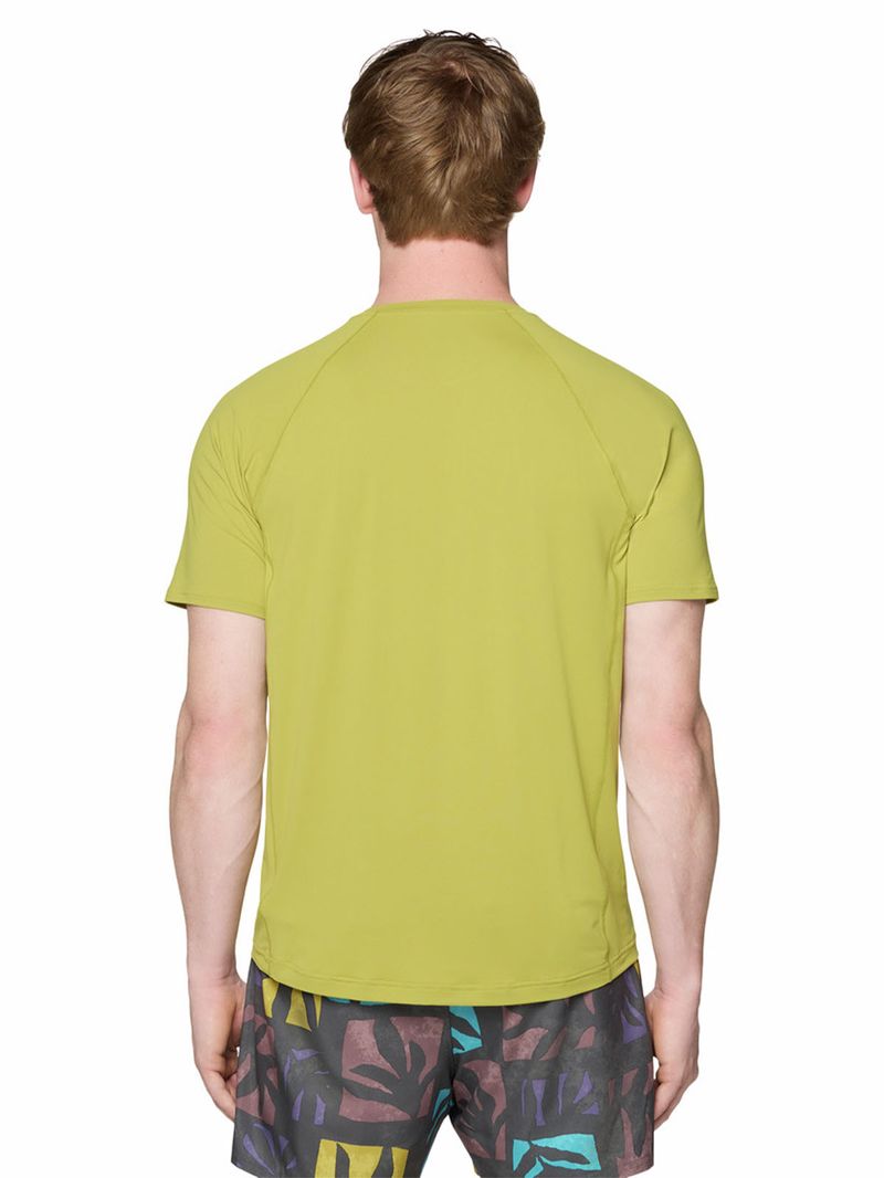 Polera Manga Corta Hombre Crater Lake  Verde Mountain Hardwear