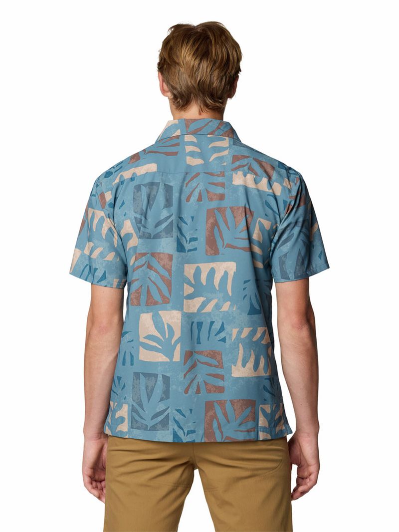 Camisa Manga Corta Trail Sender Azul Mountain Hardwear