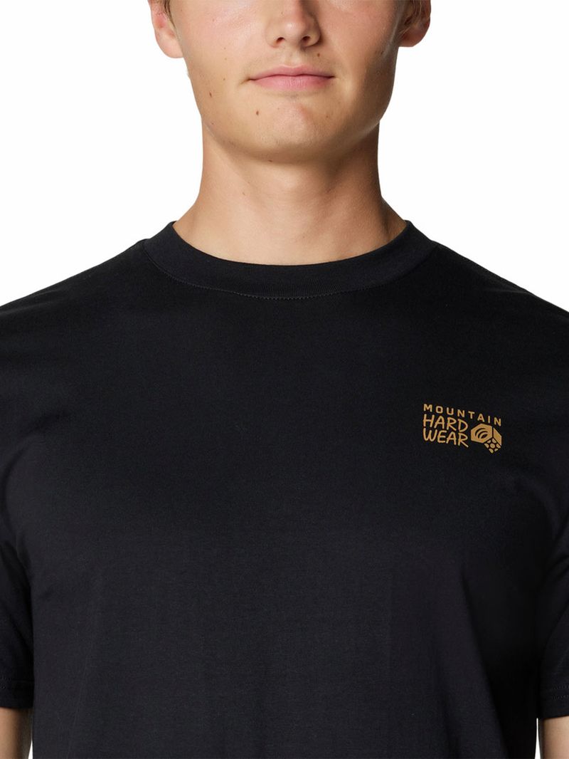 Polera Manga Corta Hombre Mountain Sunset Negro Mountain Hardwear