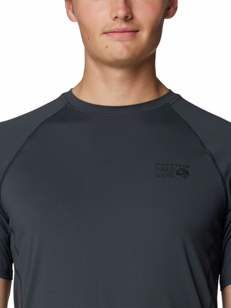 Polera Manga Corta Hombre Crater Lake Gris Mountain Hardwear