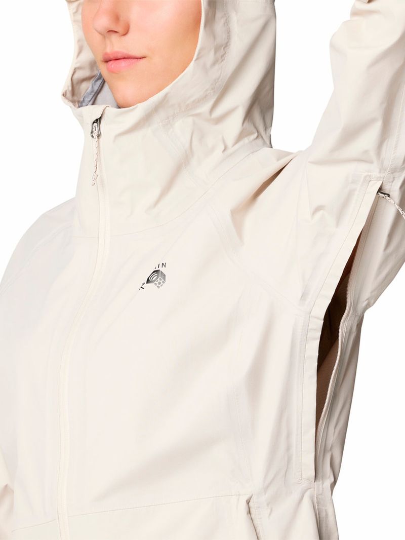 Cortaviento Mujer Threshold Blanco Mountain Hardwear