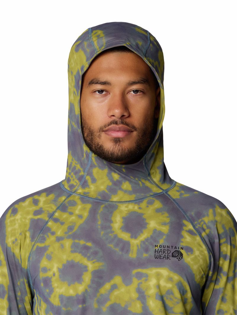 Polera Manga Larga Hombre Crater Lake Azul Mountain Hardwear