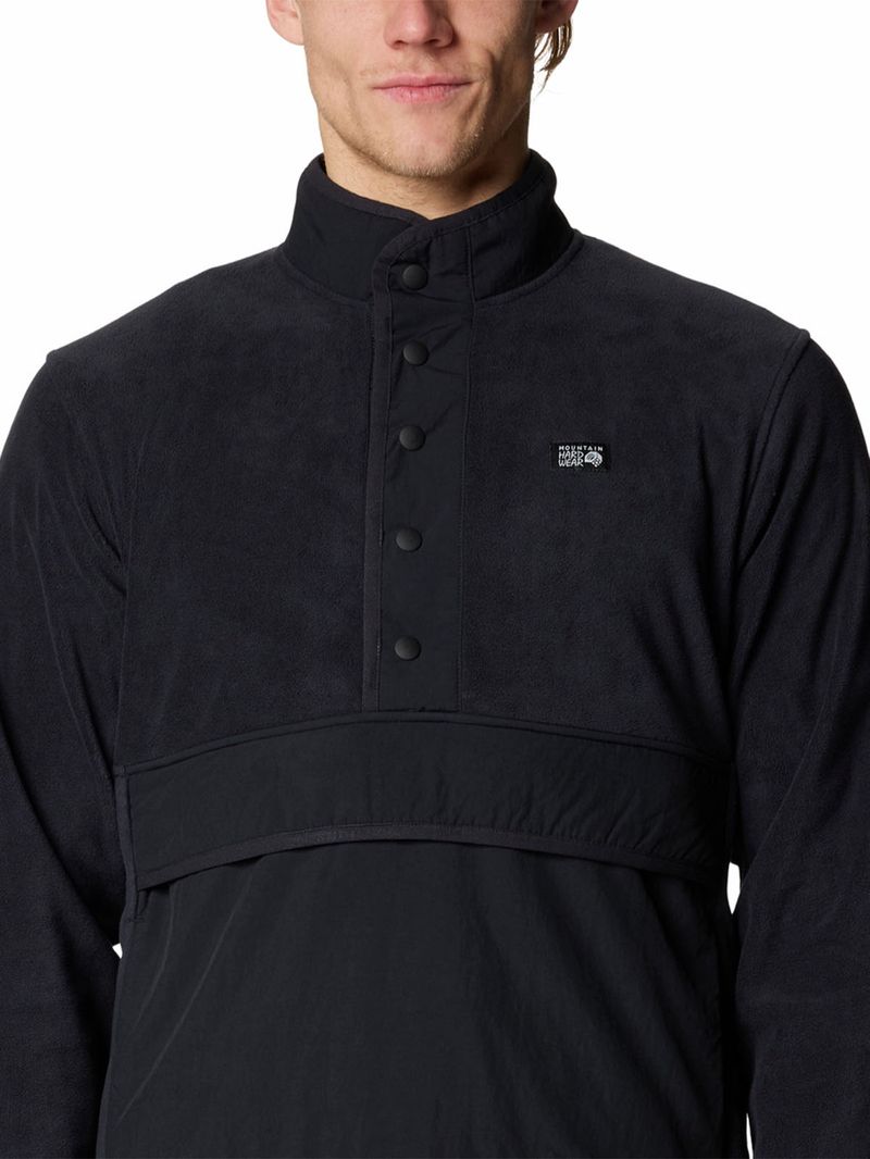 Polar Hombre Microchill Half Snap Negro Mountain Hardwear