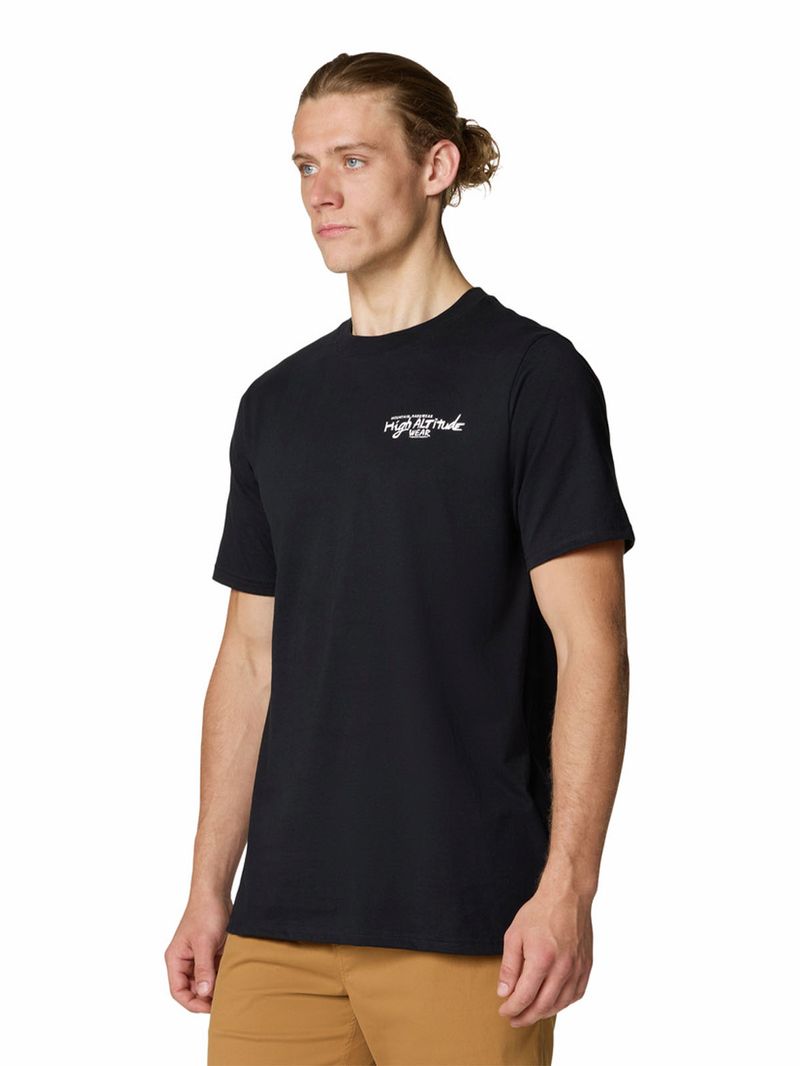 Polera Manga Corta Hombre High Altitude Negro Mountain Hardwear