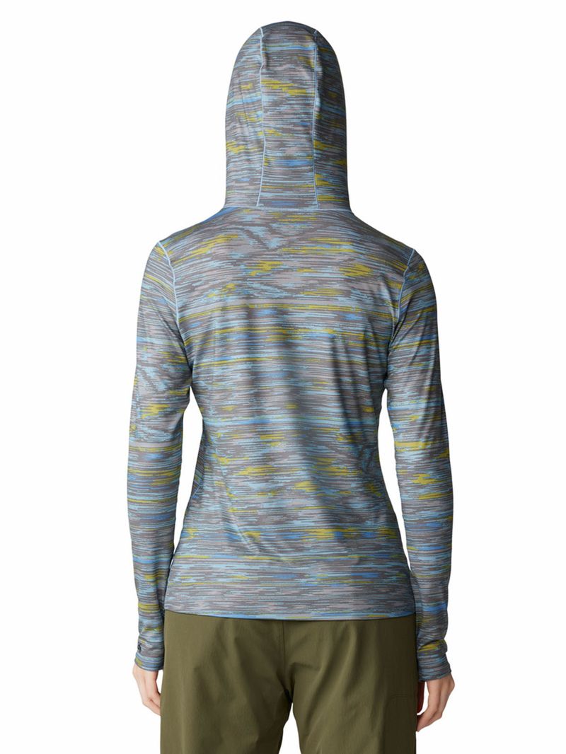 Polera Manga Larga Mujer Butter Up Azul Mountain Hardwear