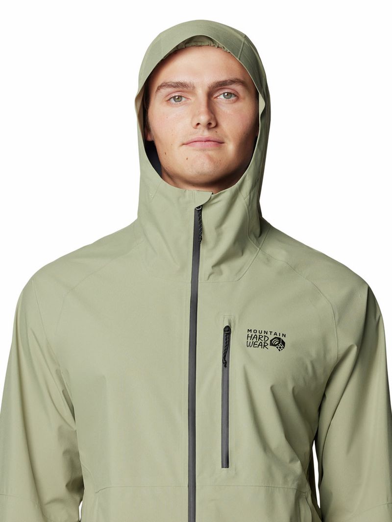 Cortaviento Hombre Stretch Ozonic Verde Mountain Hardwear