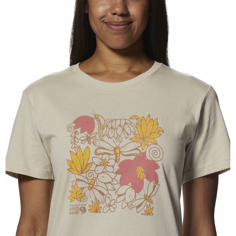 Polera Manga Corta Mujer Floral Graphic Café Mountain Hardwear